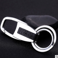 汽车商务钥匙扣 男士经典真皮腰扣 高档活动精美小礼品 宣传赠礼