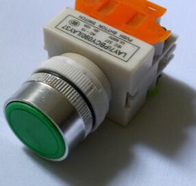 杭州三利平钮自复位按钮开关 PBC LAY37 LAY7-11BN 红色绿色 Ф22