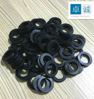 橡胶密封平垫圈4分6分圆形黑色橡胶垫圈 硅胶垫圈O型防水密封垫圈