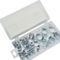 34pcs喉箍/喉筘/紧固件/喉窟/卡箍/抱箍/组套/34只+盒子批发