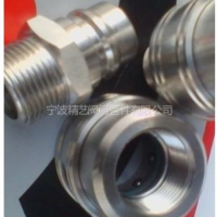 供应高质量304不锈钢直通液压快速接头