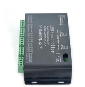 DMX恒压解码器12通道 12CH DMX控制多通道DMX控制器DMX解码器现货