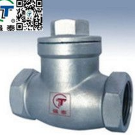 【生产直销】强泰不锈钢内螺纹旋启式止回阀 不锈钢管件 阀门