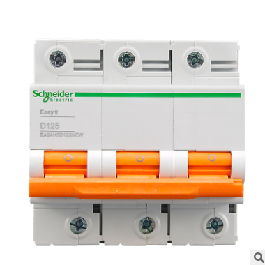施耐德小型断路器E9系列空气开关 EA9AH3D125NEW 3P D125A