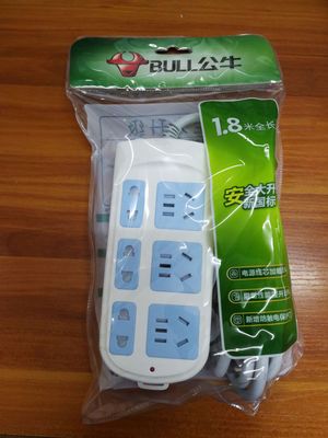 公牛排插 正品6插位插线板GN-102 1.8米无开关插座批发
