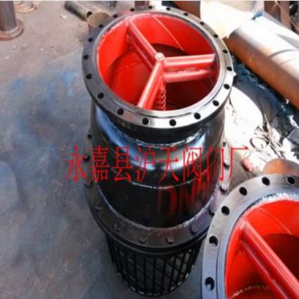 铸铁法兰底阀水泵底阀吸水底阀H42X -6 DN400铸铁法兰底阀图片大全