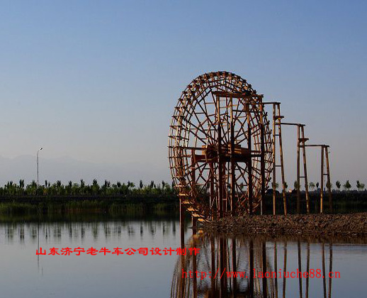 济宁黄河水车厂家/老牛车水车