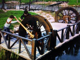 济宁脚踏水车销售/老牛车水车