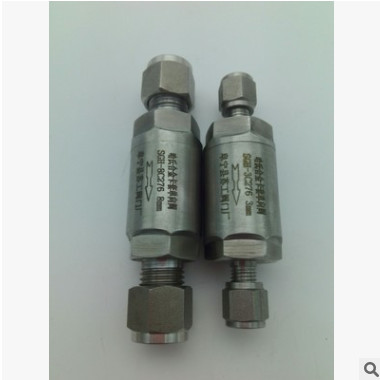 哈氏合金卡套单向阀 N6止回阀 钛合金逆止阀