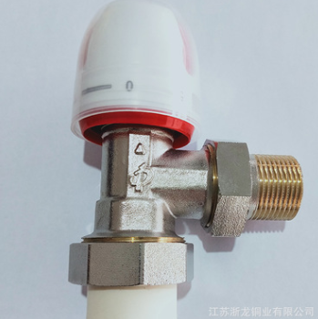 浙龙阀门双头活接温控阀 黄铜双热熔暖通专用调节阀量大从优