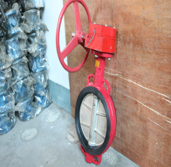 D71X-10蝶阀 手动对夹DN50DN100软密封信号橡胶蝶阀 阀门厂家