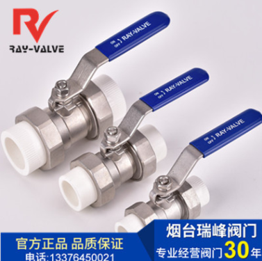 全不锈钢304不锈钢PPR双活接球阀电热熔焊接阀门热熔式PPR球阀