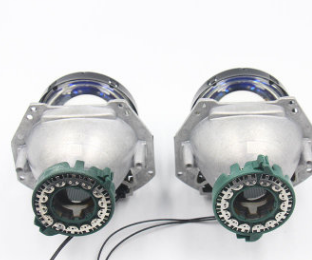 3寸D2S氙气灯蓝膜海5双光透镜 led双光透镜 汽车大灯前照灯透镜