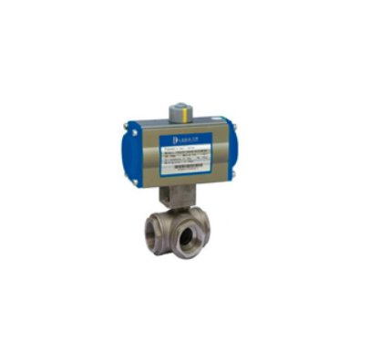 供应螺纹式三通气动球阀