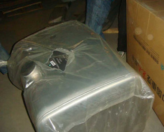 厂家批发重汽豪沃配件 400L铝合金方油箱体(700x700/带缺口)