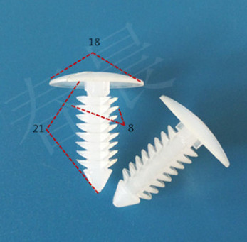 汽车塑料塑胶铆钉固定卡扣塑料铆钉倒刺汽车配件