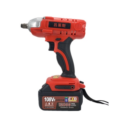 跨境锂电扳手大功率冲击电动扳手脚手架木工电动风炮套筒扳手