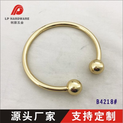 厂家直销金属手挽提手五金扣 定制手袋箱包半圆提手五金配件