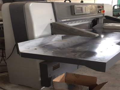 二手920/1300程控液压双导轨电脑/单轨数显切纸机