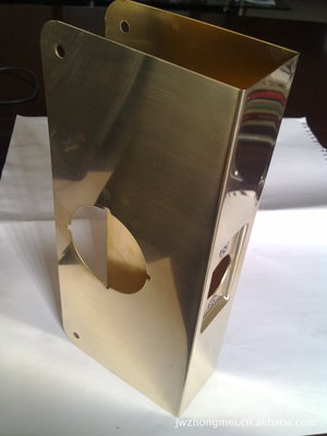 佛山五金冲压件加工厂铁片不锈钢 门锁扣板 非标定制精密冲压件