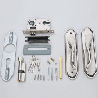 欧式室内卧室房门锁可调节锁家用实木门把手通用型锁具免改孔