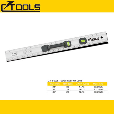 CJ-5072 厂家供应铝直尺 钢直尺 划线器 水平尺 直尺