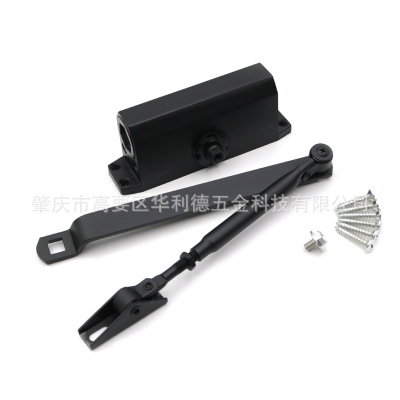 供应液压闭门器 黑色细方机自动闭门器 轻型简易防火液压闭门器