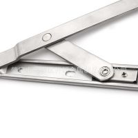 厂家批发门窗五金配件24寸22方槽六连不锈钢上悬窗撑铝合金窗滑撑