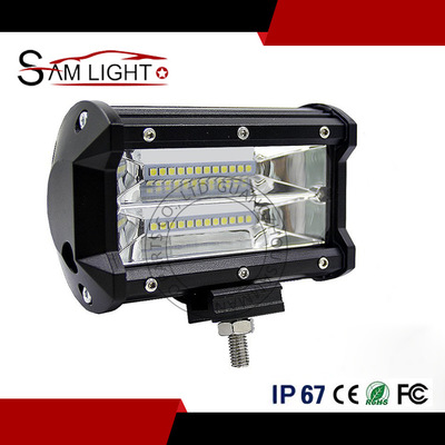 厂家直销电商新爆款三排24珠72W LED工作灯长条灯行驶越野车灯