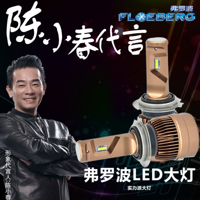 汽车LED前大灯超高亮 H4 H7 9005 9006 H11改装前大灯 雾灯