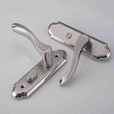 卫生间门锁无钥匙洗手间门压把手锁浴室内洗手间通用型门锁无锁舌