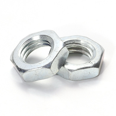 镀锌8级薄螺母高强度镀锌外六角螺母GB6172焊接螺丝螺帽配件