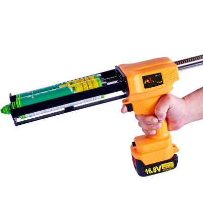 16.8v电动美缝2:1打胶枪美缝剂胶抢双管打胶机家用自动美缝枪