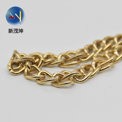 厂销现货带钩扣金属包包链条 斜挎包包链条肩带 可定制箱包铝链子