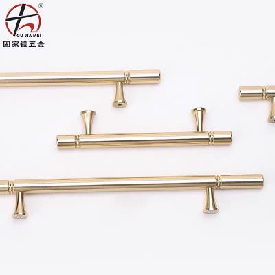 铝合金拉手 现代简约衣柜柜门把手橱柜抽屉拉丝金色加长拉手批发
