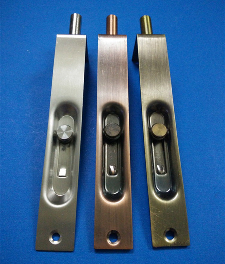 合兴顺 高级不锈钢暗c 防盗暗装暗插销橱柜五金源头厂家批发