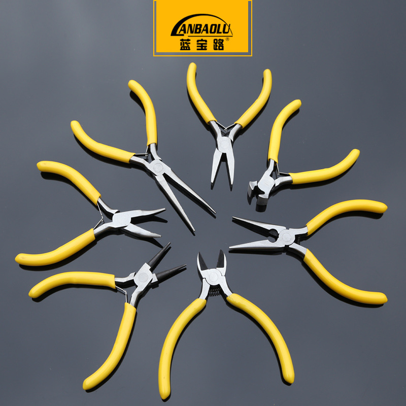 厂家直销5寸迷你钳子125迷你手工尖嘴钳 迷你斜口钳代发定制