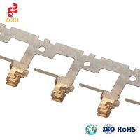 来图定制开关端子接地端子250圆形端子插簧端子 精密冲压金属端子