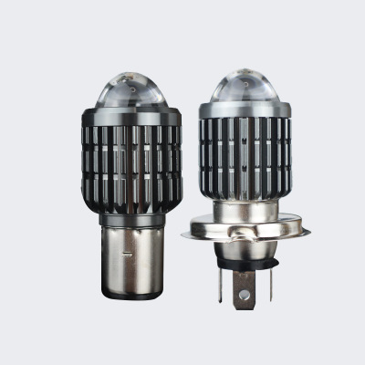 晶汽摩托车led透镜小钢炮车灯工程车改装射灯汽车远近一体大灯