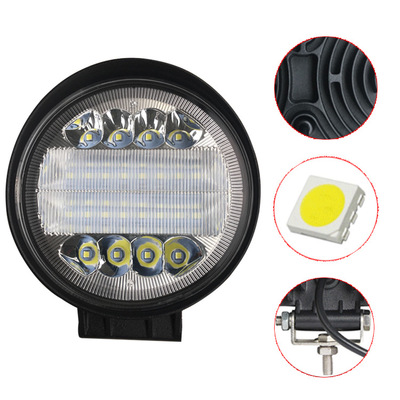 厂家直销跨境电商汽车led工作灯72w圆形越野车货车前照灯检修射灯