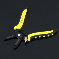 批发永诺多功能钳子电缆剥线钳七合一双色柄剥线钳子