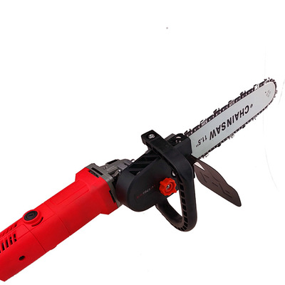 角磨机改装电链锯伐木锯多功能木工磨光机改装配件转换链条16寸