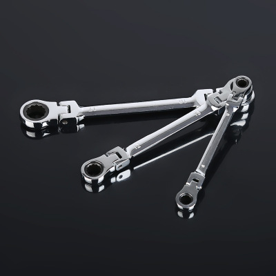 双头棘轮扳手活动双向梅花快速扳手汽修开口两用扳手