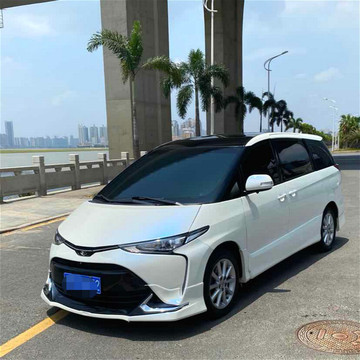 新版保险杠大灯机盖叶子板普瑞维亚大霸王20062016款老改新黑套件