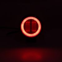 汽车LED20W雾灯带天使眼光圈圆形摩托车越野车改装射灯工作灯