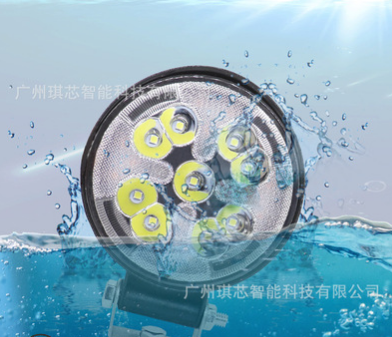 新款汽车LED工作灯 方圆27w迷你四瓣花车灯 带爆闪检修灯 辅助灯