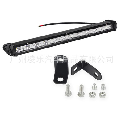 汽车led长条灯 小单排12led 36W 越野车小射灯12珠LED摩托工作灯