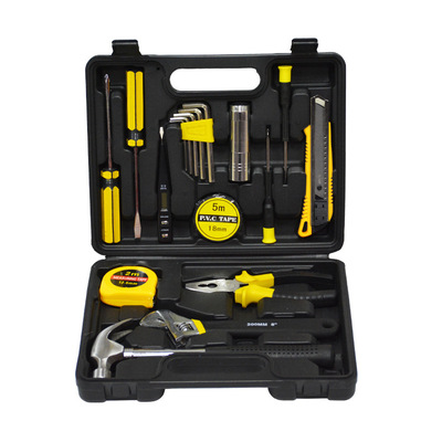 五金工具组套车载箱18件套维修家用套装随车礼组合工具