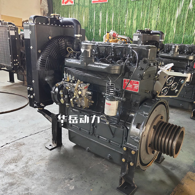 潍坊4102发动机带皮带轮60马力 抽沙船用柴油机 粉破碎固定发动机
