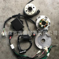 越野摩托车力帆银翔磁电机LF140/150发动机线圈CDI总线定子转子
